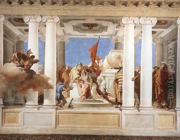 The Sacrifice of Iphigenia 1757 Oil Painting - Giovanni Battista Tiepolo