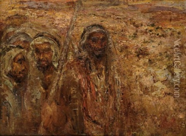 Joseph And His Brothers Oil Painting - Josef Budko