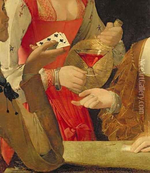 The Cheat with the Ace of Clubs 2 Oil Painting - Georges de La Tour
