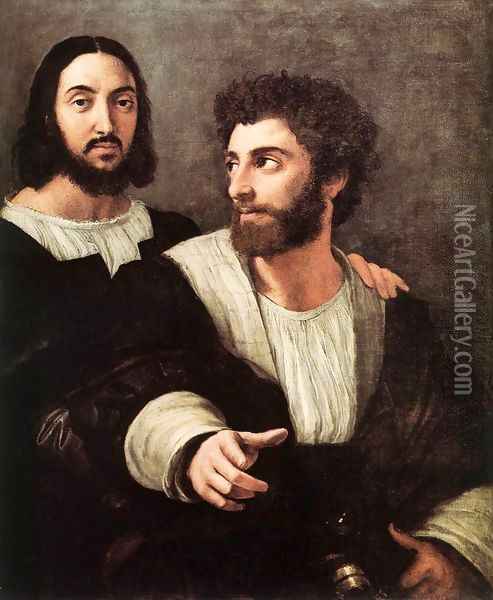 Double Portrait Oil Painting - Raffaelo Sanzio