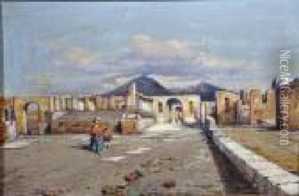 Pompei Oil Painting - Giuseppe Carelli