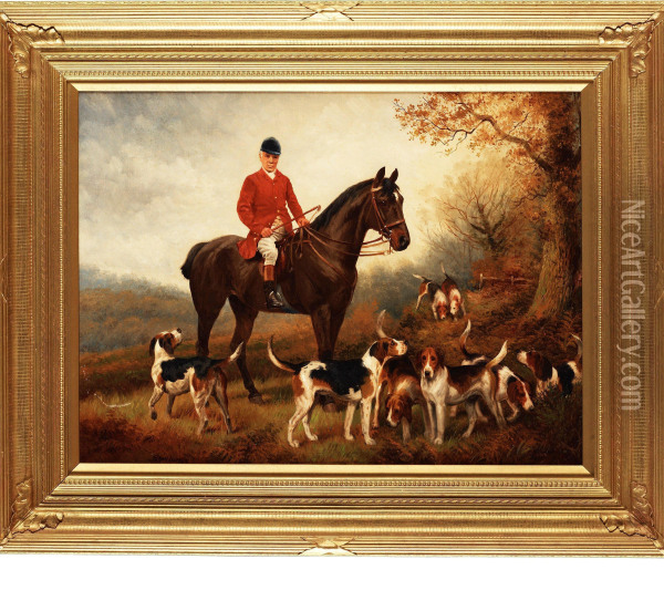 Fox Hunt Oil Painting - John Wilson Hepple