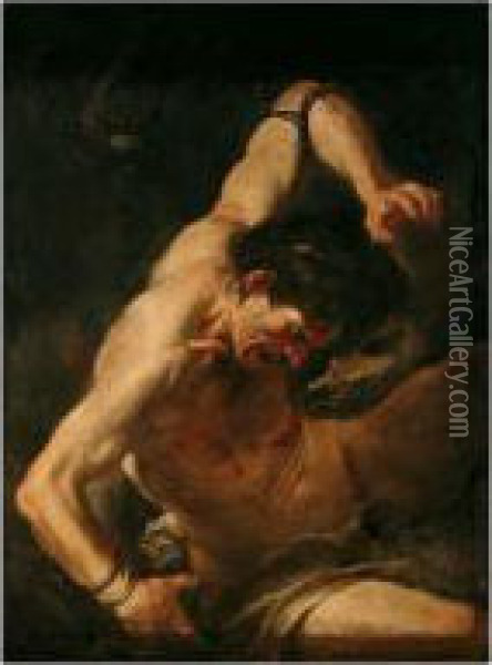 Prometheus Bound Oil Painting - Johann Karl Loth