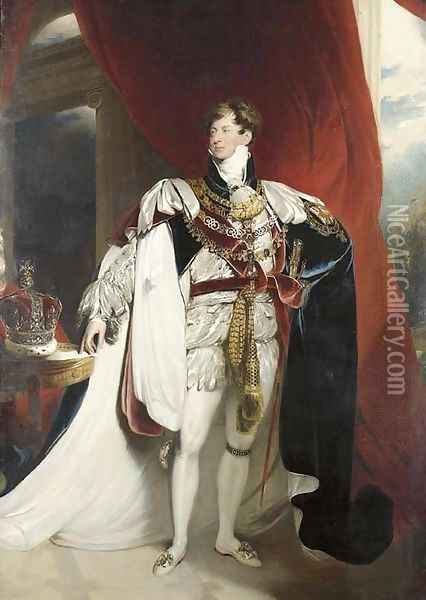 Portrait of King George IV (1762-1830) Oil Painting - Sir Thomas Lawrence