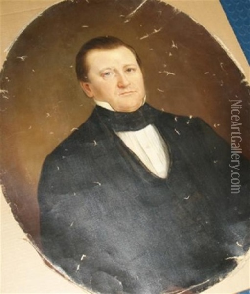 Portrait Of A Man Oil Painting - George W. Morrison