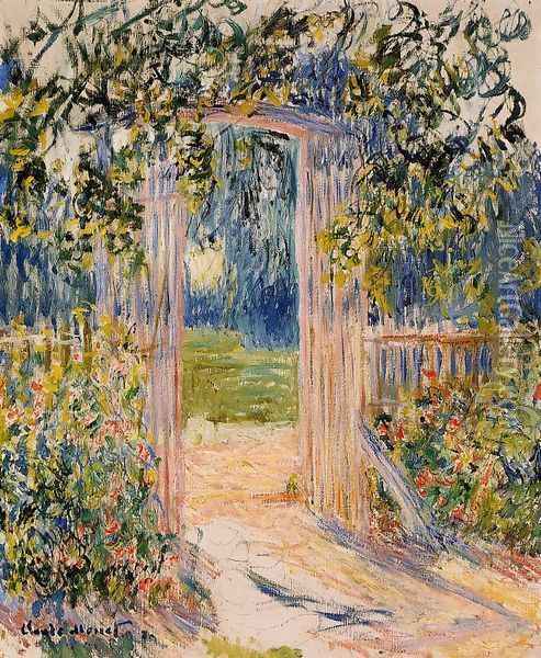 The Garden Gate Oil Painting - Claude Oscar Monet