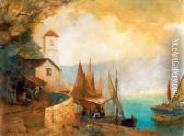 Istria Oil Painting - Gyula Hary