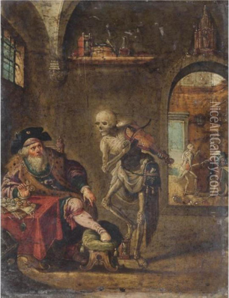 The Dance Of Death Oil Painting - Frans II Francken