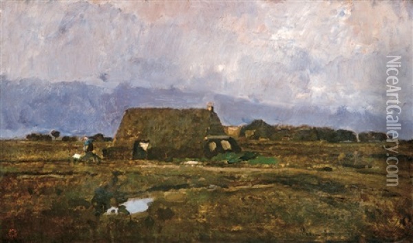 Village (beilen) Oil Painting - Laszlo Paal
