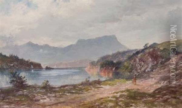 Portobello, Otago Harbour Oil Painting - Lawrence William Wilson