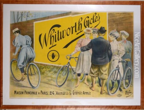 Whitworth Cycles Oil Painting - Jean De Paleologue