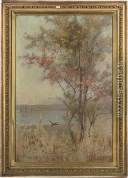Autumnal Landscape Oil Painting - Sir Alfred East