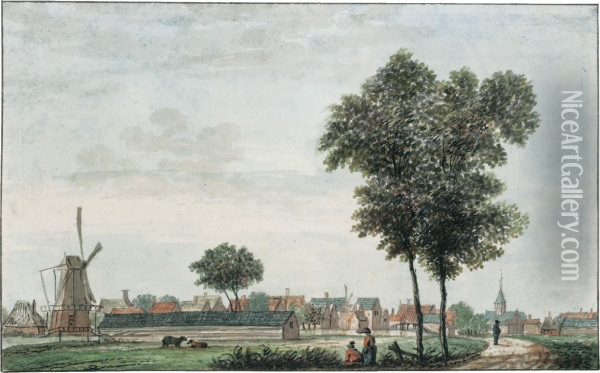 View Of Oostenbuurt Oil Painting - Jan De Beyer