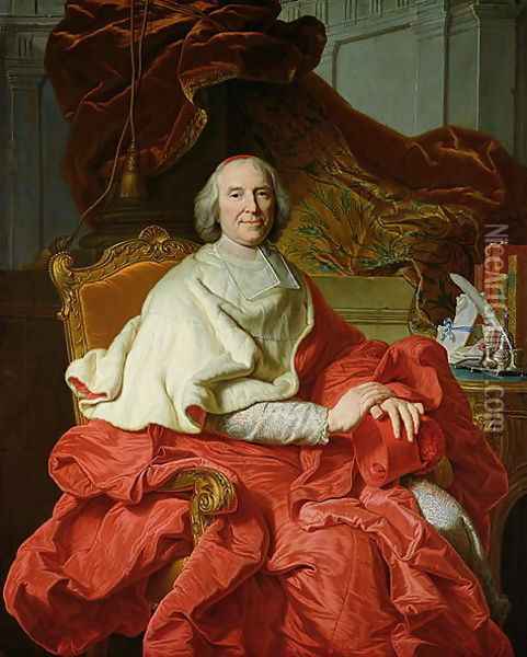 Andre Hercule de Fleury 1653-1743 1728 Oil Painting - Francois Stiemart