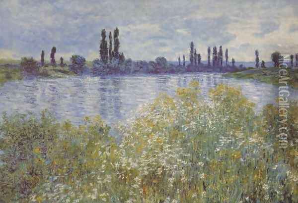 Bank of the Seine. Vétheuil Oil Painting - Claude Oscar Monet