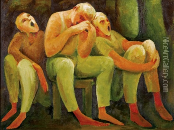 Shift Workers Oil Painting - William Coleman