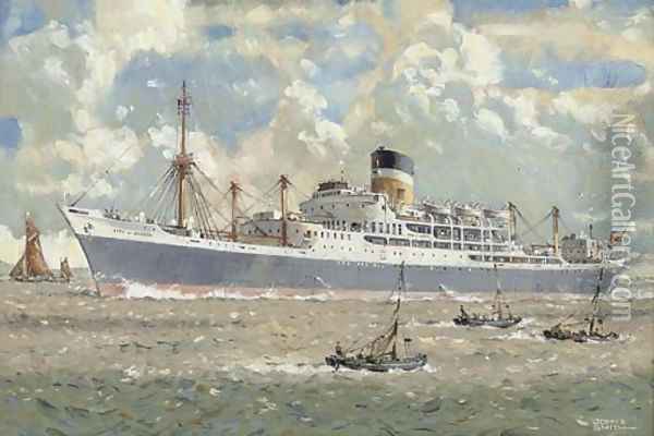 The City of Durban on the Thames Oil Painting - John S. Smith