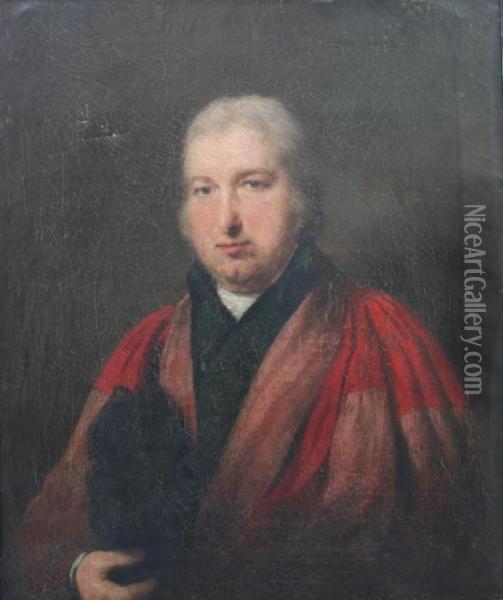 Circle Of Sir Martin Archer 
Shee, Pra Portrait Of Dr. Thomas Monro , Physician And Patron Of The 
Arts Oil Painting - Martin Archer Shee