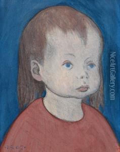 My Little Girl Oil Painting - Ivar Arosenius