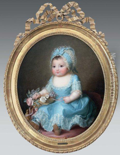 Portrait D'une Petite Fille Oil Painting - Elisabeth Vigee-Lebrun