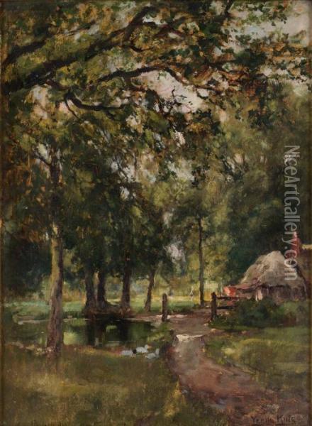 A Woodland Glade Oil Painting - Henry John Yeend King