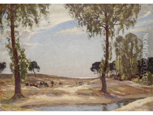 The Watering Place Oil Painting - Algernon Talmage