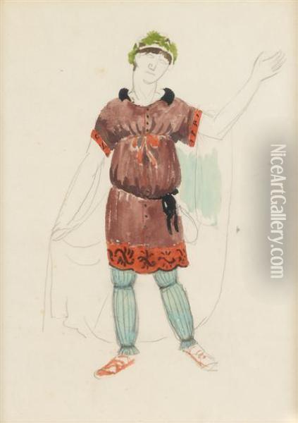 Man In Roman Costume Oil Painting - Roger de La Fresnaye