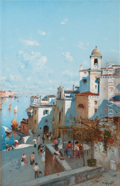 Venetian View Oil Painting - Wilhelm von Gegerfelt