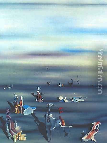 Furniture of Time Oil Painting - Yves Tanguy