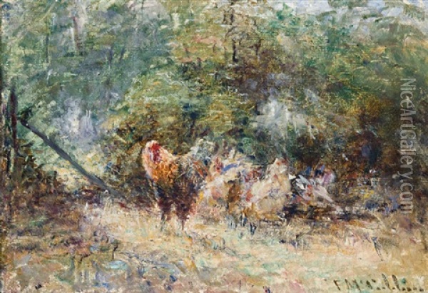 Poultry (study) Oil Painting - Frederick McCubbin