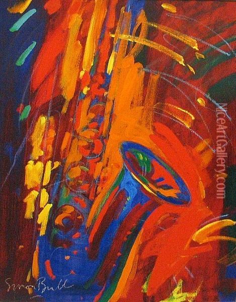 Untitled Abstraction Oil Painting - Simon Brelet