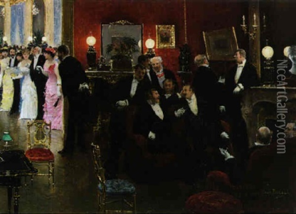 The Reception Oil Painting - Jean Beraud