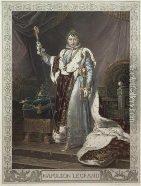 Napoleon Le Grand Oil Painting - Auguste Gaspard L. Desnoyers