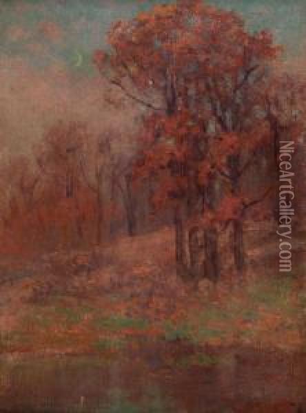 The End Of An Autumn Day Oil Painting - Dawson Dawson-Watson