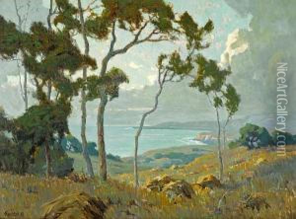 Montecito Oil Painting - Elmer Wachtel