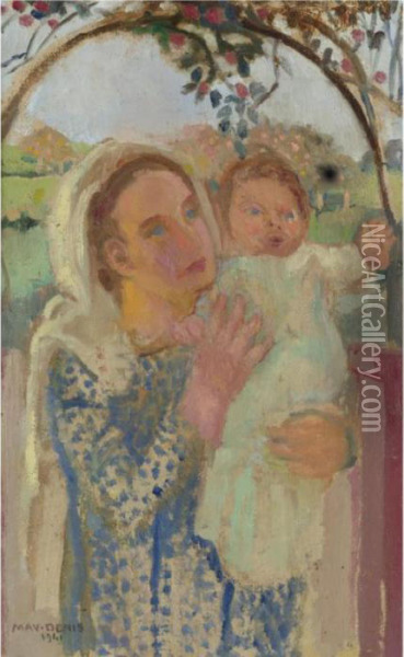 Madonna Avec Enfant Oil Painting - Maurice Denis