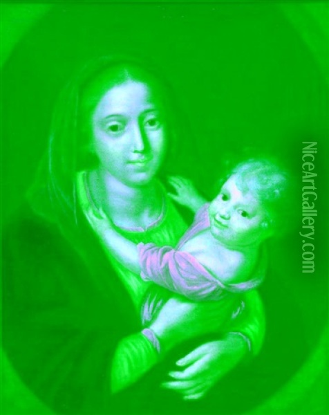 Mother And Child Oil Painting - Cornelis Schut III