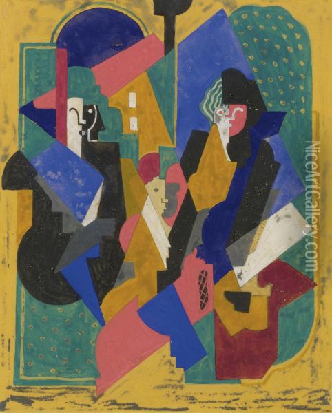 Personnages Oil Painting - Albert Gleizes