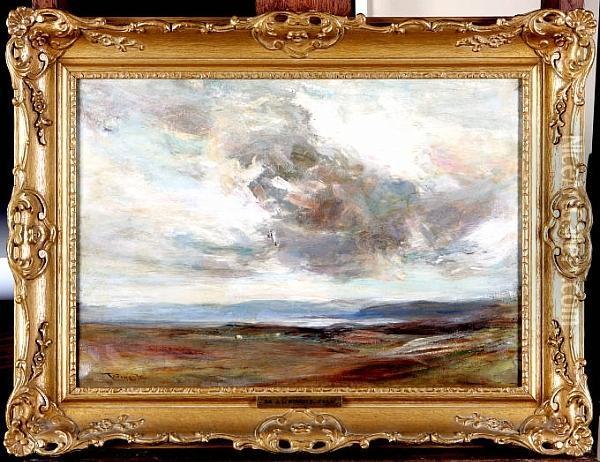 Evening Clouds, Kilbrannon Oil Painting - James Lawton Wingate
