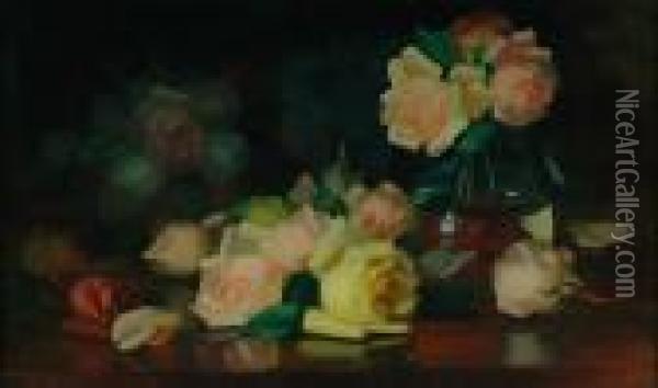 Roses Oil Painting - James Stuart Park