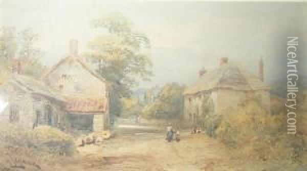 Monkton, Near Honiton, Devon Oil Painting - Alfred Leymann