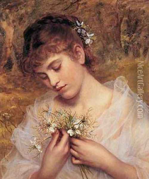 Love In a Mist Oil Painting - Sophie Gengembre Anderson