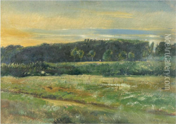 The Common, June Oil Painting - John William Inchbold