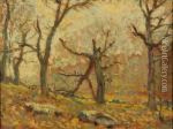 Woodland View Oil Painting - Henry Ward Ranger