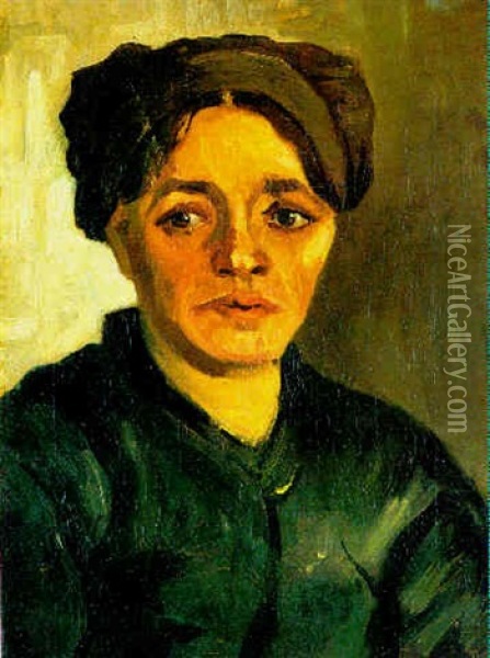 Tete De Paysanne Oil Painting - Vincent Van Gogh