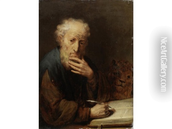 Saint Mark The Evangelist Oil Painting - Gerbrand Van Den Eeckhout