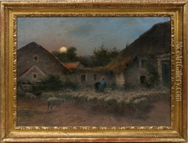 Return Of The Cattle Oil Painting - Alexandre Gaston Guignard