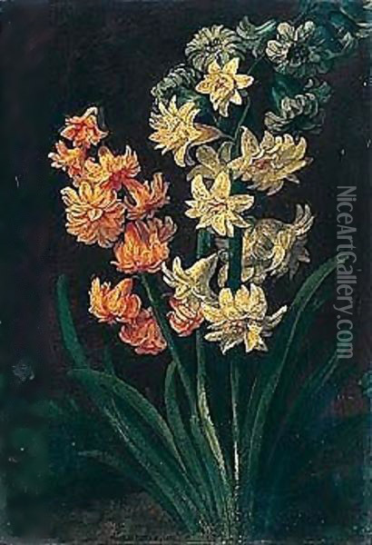 Still life of flowers Oil Painting - Unknown Painter
