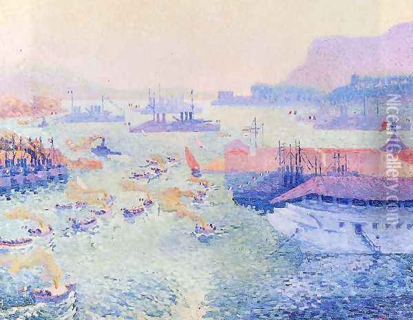 The Port of Toulon Oil Painting - William Henry Pearson