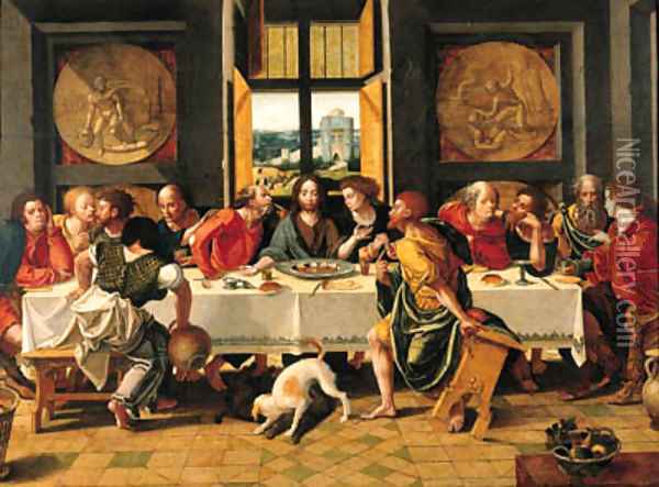 The Last Supper 3 Oil Painting - Pieter Coecke Van Aelst